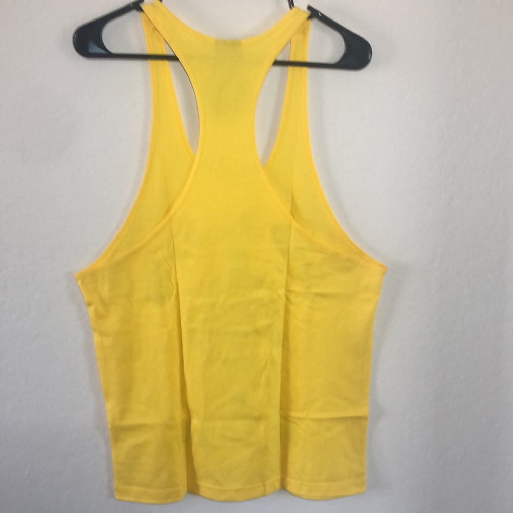 NWT-Mens Golds Gym Training Workout Muscle Vest SleevelessYellow … - Picture 4 of 6
